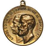 Medal N.D, signed by Carniol Fiul, original suspension loop, gilt (29mm, 12.42 g). XF-