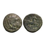 Head of Herakles right / Horseman right. SNG Cop. 1148. 23. VF