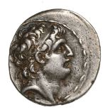 Bust of Antiochos right / Athena standing left. Newell 298. VF