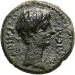 Bust of Caligula right / Capricorn standing left. RPC I 3027. VF