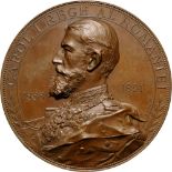 Medal 1891, signed A. Scharff, Bronze(65 mm, 106.83g). XF