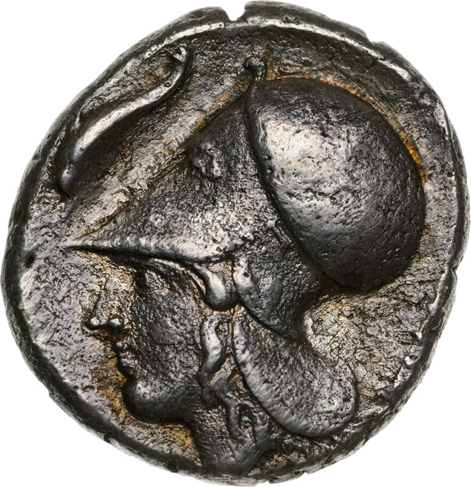 Head of Athena left / Pegasos left. Ravel 779. R ! VF