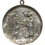 Uniface medal 1922, signed by C. Kristescu, original suspension loop, Silver (35 mm, 2.07 g). RR!