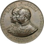 Medal 1899, signed Jauner, Bronze (60 mm, 86.92g). R! XF