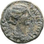 Bust of Faustina Minor / Statue of Artemis Ephesia. SNG Cop. 575. F-VF