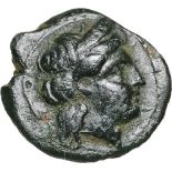 Head of Apollo right / Crab. SNG v. Aulock 7526; VF