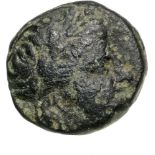 Head of Apollo right / Prow of galley right. SNG Cop. 312. VF
