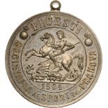 Medal 1904, with original suspension loop, white Metal (40 mm, 30.43 g). Very arrtractive! XF