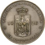 Medal 1926, signed by Carniol fiul, silvered Bronze (60 mm, 82.00 g). XF