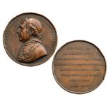 Bronze (52 mm), obverse with portrait of the cardinal, reverse with Latin text and date 1834. II/III