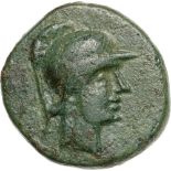 Head of Athena right / Winged thunderbolt. Sear 4497. VF+