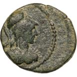 Bust of Athena right / Demeter standing left. v. Aulock Pis. I, 1067. VF, off-centered