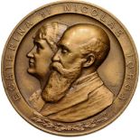 Medal 1936, signed Grigorescu, Bronze (60 mm, 85.55 g). R! UNC