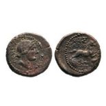 Head of Apollo right / Horse to left. BCD Thessaly 903var. VF