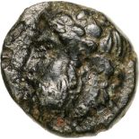 Head of Dionysos left / Kantharos. Hoover 641. VF-