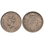 George VI (1859-1952). Rupee 1940. Silver (11.58 g). KM 556. UNC