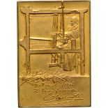 Plaquette N.D, Bronze (40x60 mm, 50.82 g). UNC-