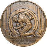 Medal N.D, signed by E.W. Becker, Bronze (60 mm, 93.42 g). XF+