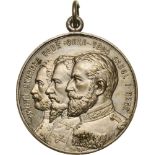 Medal ND (1910), silvered Bronze (40 mm, 28.90 g), suspension loop . XF-