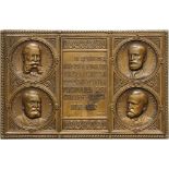 Plaquette 1912, signed Fr. Storck, Bronze (80x54 mm, 134.01 g). R! XF