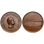 Non-wearable Medal, 80 mm, Bronze. Very rare and superb medal! I- R!