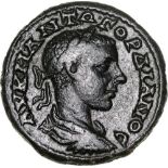 Bust of Gordianus right / Tripod with five apples. Touratsoglou V 28 / R 63.VF+/ XF