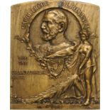 Plaquette 1906, signed R. Cizek - Resch, Bronze (57x71 mm, 95.83 g). XF