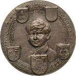 Medal 1928, signed Huguenin S.C, Silvered Bronze (50 mm, 57.03 g). XF