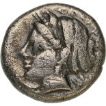 Head of Soteira left / Head of lion left. SNG France 408. VF
