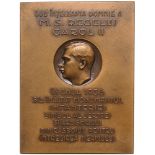 Plaquette 1936, Bronze (50x70 mm, 97.99 g). R! UNC