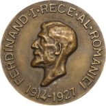 Medal 1927, uniface, signed Ileana, Bronze (48 mm, 54.63 g). UNC -