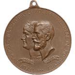 Medal with original suspension loop 1906, Bronze (40 mm, 25.60 g). XF+