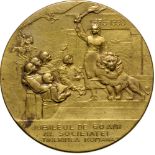 Medal 1938, gilt Bronze (40 mm, 24.25 g). XF