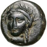 Head of Apollo facing / Shell. SNG Cop. 203. RR! XF- good style !