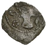 Head of Bull facing / coat of arms. Mon. Rom. 419ff. F-VF