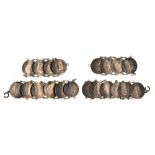 Bracelet made from 10x20 Kreuzer (1824 E, 1818 G, 1826 B, 1805 A, 1785 B, 1806 A, 1810 A, 1822 E,