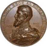 Medal 1891, signed A. Scharff, Bronze (64 mm, 106.02 g). XF, edge bumps