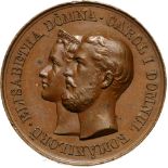 Medal 1870, Bronze (24 mm, 7.03 g). Very rare! XF