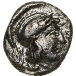 Head of Athena right / swan standing right. SNG ANS 547. VF/F