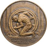 Medal n.d., signed E.W. Becker, Bronze (60 mm, 93.15 g). XF