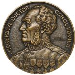 Medal 1928, signed Andre Lavrillier, gilt Bronze (80 mm, 236.98 g). R! XF, minor edge bump