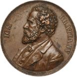 Medal 1891, signed by Telge, Berlin, Bronze (50 mm, 52.36 g). VF
