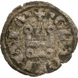 William of Villehardouin (1245-1278),BI Denaro (18 mm, 0.6 g). Cross / church. Metcalf 255-257. VF