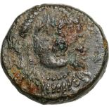 Head of Herophile facing / sphinx seated right. SNG Cop. 339. VF