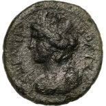 Bust of Tyche left / Herakles standing. SNG v. Aulock 7216. VF