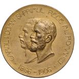 Medal 1906, signed Carniol, gilt Bronze (63 mm, 91.84 g). UNC -