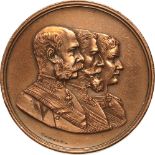 Medal 1896, signed by Carniol, Copper (30 mm, 14.30 g). XF