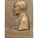 Plaquette 1903, signed Ernest Dubois, Bronze ( 45x60 mm, 81.58 g). R! XF+