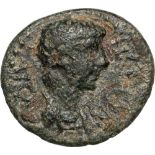 Bust of Nero right / Athena standing left. BMC 74. F-VF