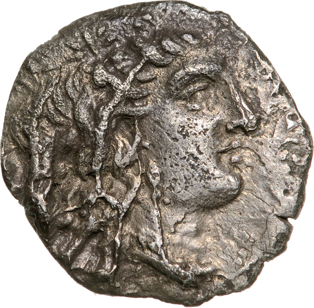 Head of Hera right / Herakles seated left. SNG ANS 1341. VF+/ VF